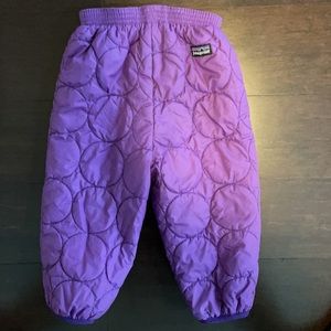 Patagonia puff ball reversible snow pants